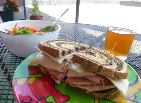 Ham Turkey And Cheese On Rye Sandwich Portraits