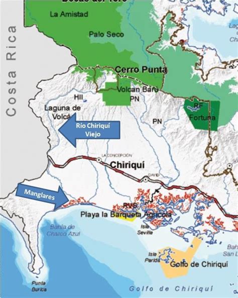 Ubicación Regional del Corregimiento de Cerro Punta Fuente ANAM UCCD