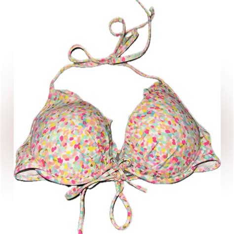 Victoria S Secret Swim Retired Style Confetti Victorias Secret Wired Bikini Top Poshmark