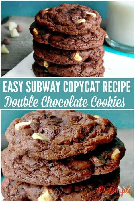 Subway Copycat Double Chocolate Cookies Recipe