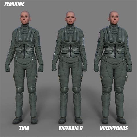 Fighter Pilot Suit For Genesis 9 Feminine Masculine