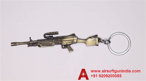 M249 Lmg Look Keychain By Airsoft Gun India