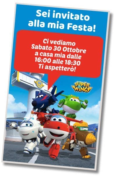 Migliori Invito Super Wings Whatsapp Digital