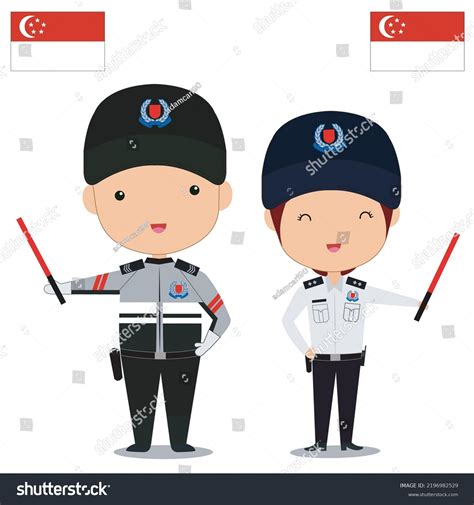 Singapore Police Uniform: Over 3 Royalty-Free Licensable Stock Vectors ...