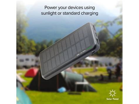 Powerbank Sbs Solar Fastcharge Mah Usb Usb C Negro