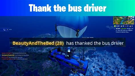 Fortnite Thank The Bus Driver Week Youtube