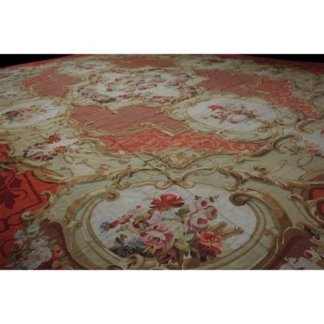 Th Century French Aubusson Carpet Napoleon Iii Period Antique Rug