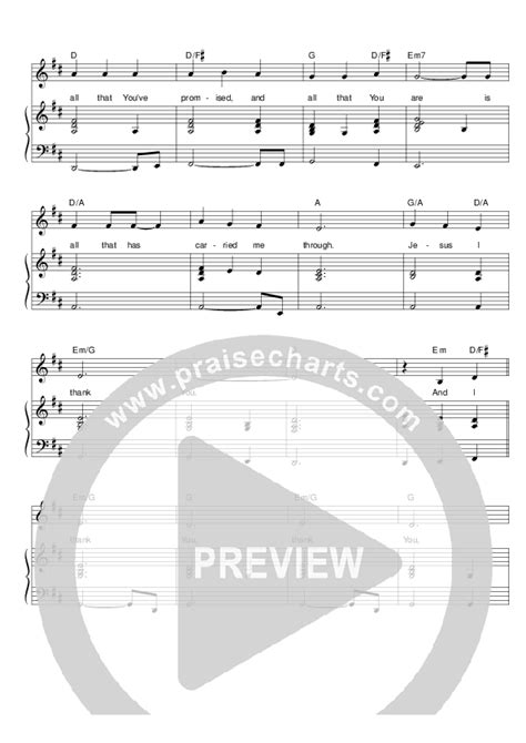 Thank You Lord Sheet Music Pdf Hillsong Worship Praisecharts