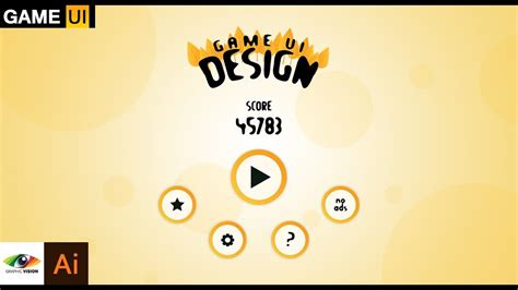 Adobe Illustrator Creating Easy Game Menus Ui Design Buttons Mobile