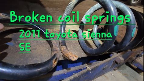 How To Remove And Replace Rear Spring For Toyota Sienna 3rd Gen Youtube