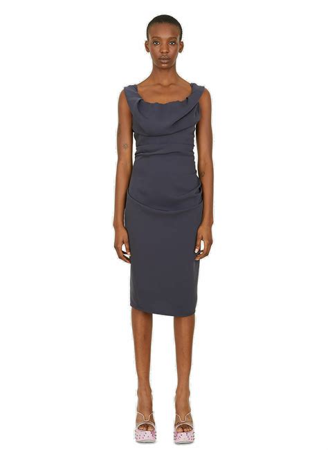 Ginnie Pencil Dress In Blue Vivienne Westwood