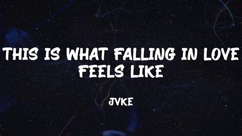 Jvke This Is What Falling In Love Feels Like Lyrics Youtube