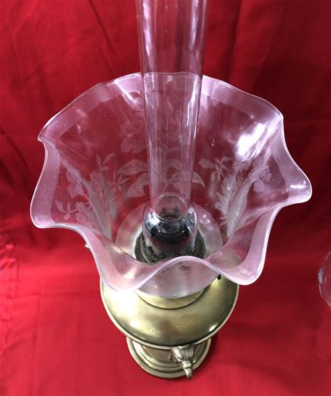 Tulipe De Lampe P Trole Cristal Verre Grav L Acide Baccarat St