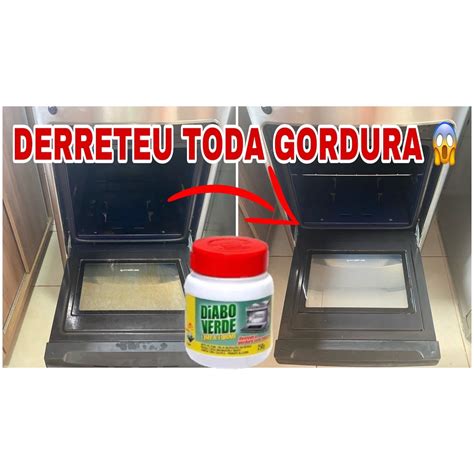 Limpa Forno E Chapa Grelha Fogao Limpador Força Diabo Verde Pasta