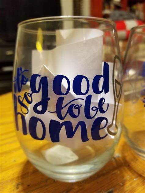 Diy Stemless Wine Glass With Vinyl Wine Glass Decals Stemless Wine