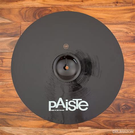 PAISTE 20 900 COLOR SOUND SERIES BLACK CRASH CYMBAL Reverb