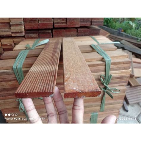 Jual Kayu Lantai Pagar Dinding Plafon Decking Bengkirai Oven Serut