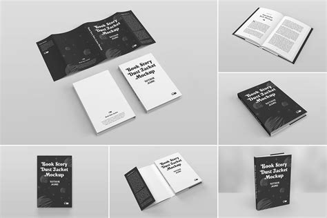 Dust Jacket Book Mockup | Print Templates ~ Creative Market