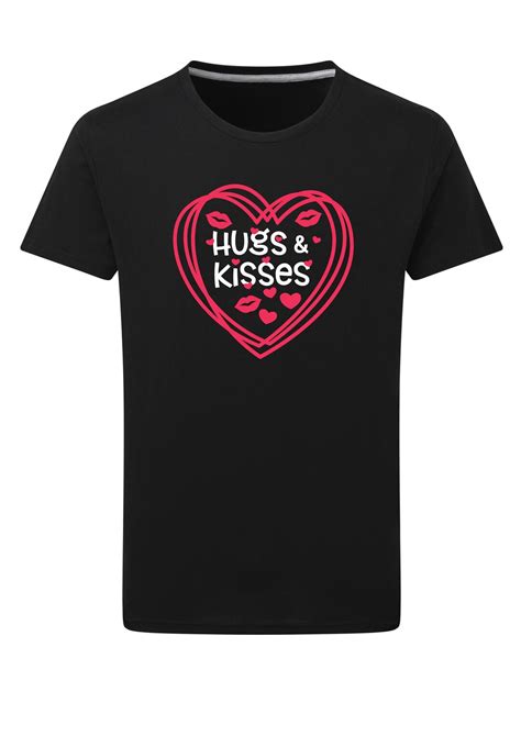 Abrazos Y Besos Camiseta Camiseta Divertida Camiseta Camiseta De