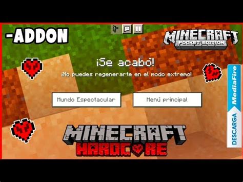 Modo Hardcore Addon Para Minecraft Pe Mediafire Link Directo