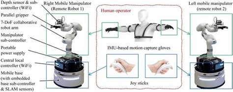 A Remotely Operated Robotic System Based On Two Mobile Manipulators