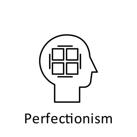 Human Perfectionist In Mind Vector Icon Illustration 23040424 Vector
