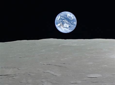 Earthrise From Kaguya Spacecraft