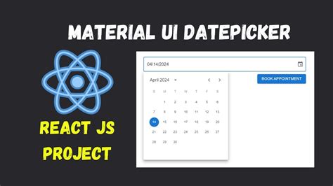 How To Use Material Ui Date Picker In React Js Youtube