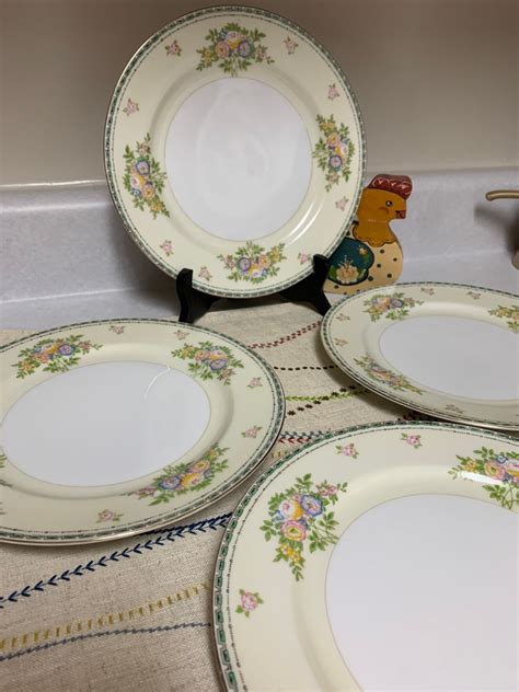 Vintage Meito Hand Painted Floral Dinner Plate Piece Set Etsy