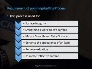 Know Your Buffing And Polishing Compounds And Their Selection Guide PPT