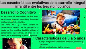 Las características evolutivas del desarrollo integral infantil entre