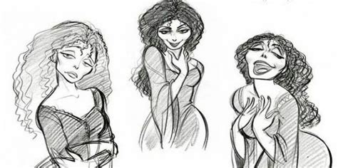 Disney 10 Official Concept Art Pictures Of Tangled You Have To See Character Design Sketches