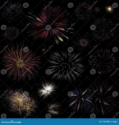 Fireworks Collection Stock Vector Illustration Of Collection 17057893