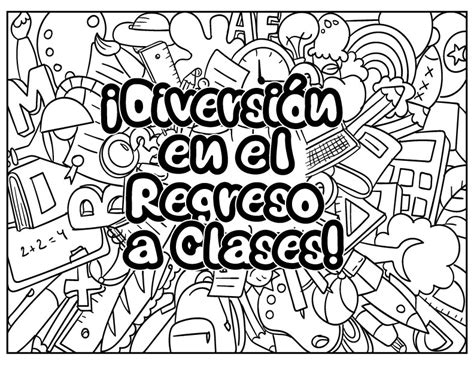 Regreso A Clases Dibujos Para Colorear Back To School Coloring Sheets