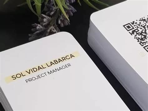 500 Tarjetas Personales Interactivas Código Qr Frente dorso en venta en