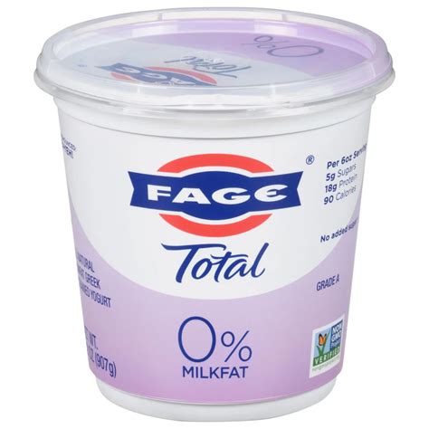 Fage Total 0 Nonfat Plain Greek Yogurt Shop Yogurt At H E B