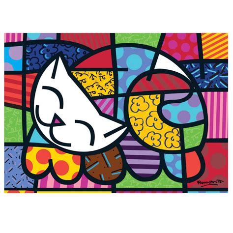 Quebra Cabe A Romero Britto Cat Pe As Grow Quebra Cabe As