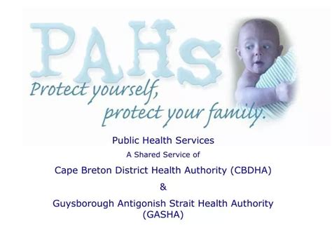 Ppt Public Health Services A Shared Service Of Cape Breton District Health Authority Cbdha