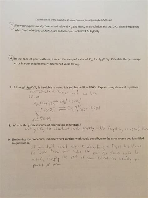 Solved: Part B: Average Ksp: __________ Standard Deviation... | Chegg.com