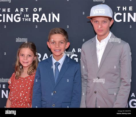 HOLLYWOOD, CA - AUGUST 01: Grace Avery Costner, Hayes Logan Costner, and Cayden Wyatt Costner ...