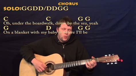 Under The Boardwalk The Drifters Guitar Fingerstyle Cover Lesson Chordslyrics Youtube