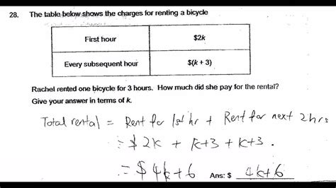 Raffles Girls Pri Six Maths 2015 Prelims Paper 1b Q28 Psle Top School Youtube