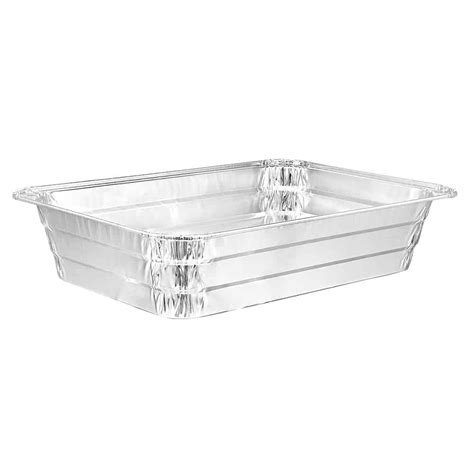 Heavy Duty Aluminum Foil 2 25lb Oblong Pan With Foil Lid 8 75 L X 6 2 King Zak