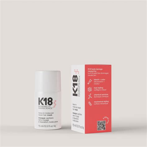 K18 Leave In Molecular Repair Hair Mask 15ml Platinum Expert Hair