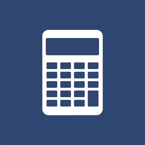 Navy Blue Calculator App Icon