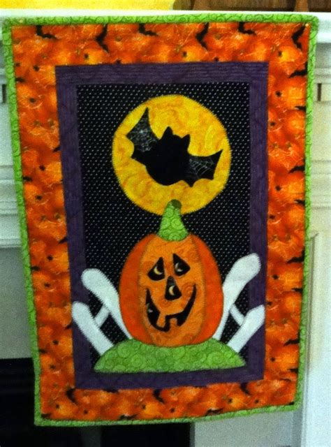 Cute Little Halloween Wall Hanging Halloween Quilts Fall Halloween