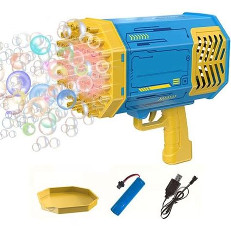 Machine Bulles Avec Lumi Res Led Pistolet Bulles Gatling Pour