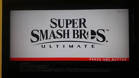 Super Smash Bros Ultimate Title Screen YouTube