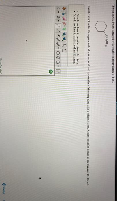 Solved The Compound Below Is Treated With Chlorine In The Chegg