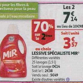 Anti Crise Fr Lessive Liquide Mir Chez Auchan 10 07 16 07 Lessive